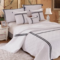 KOSMOS Microfibra 3 piezas Bedcover Coverlet Colcha Set Colcha Lujo