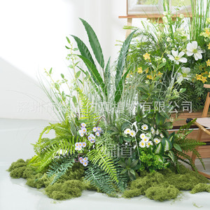 Arrangement floral sur le thème de la forêt Greenway, fleurs artificielles, décoration paysagère pour intérieur et extérieur - Product Image 2