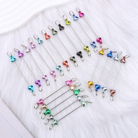 Perles focales en silicone et PVC pour la création de tiges perlées DIY en forme de cœur, de gourde, de fleur, d'étoile, accessoire de porte-clés en métal, tige perlée