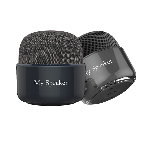 2026 New Arrival Mini Speaker, Portable Fabric Mesh Wireless Speaker with FM Radio & Rechargeable Battery