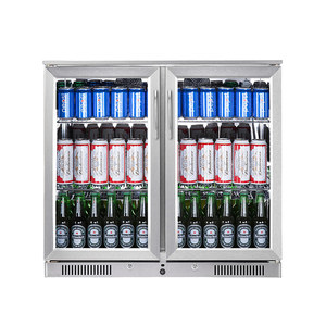 Réfrigérateur commercial pour boissons énergisantes avec porte en verre <span class=keywords><strong>noir</strong></span> SC-228YF, réfrigérateur à bière sous le comptoir, <span class=keywords><strong>congélateur</strong></span> de bar - Product Image 1