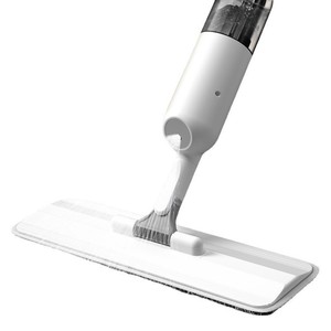 Flat <b>Mop</b> Microfiber Rectangular Hook And Loop Fastener Wet And Dry Dual Use No Wash <b>Mop</b> White - Product Image 3