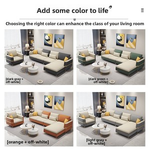 Canapé italien moderne <span class=keywords><strong>en</strong></span> tissu Tech sans lavage pour la maison Living Small Apartment Light Luxury <span class=keywords><strong>Chaise</strong></span> <span class=keywords><strong>Longue</strong></span> Sponge Nordic Minimalist - Product Image 3