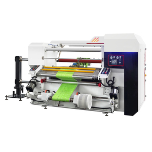 Máquina rebobinadora de corte longitudinal de papel y película plástica de alta velocidad automática con componentes de núcleo de motor PLC Siemens - Product Image 2