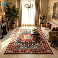 Maschinell gefertigte Polyester-Teppiche, PET-freundlich, Teppichbodenbelag, Teppich mit Blumenmuster für Schlafzimmer und Wohnzimmer