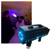 Pistolet à fumée portatif à batterie 1500W avec colonne d'air LED RGB pour fêtes, mariages, événements, discothèques et DJ
