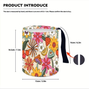 Stylish and Functional <b>Car</b> Interior Accessory-Hanging Tissue <b>Holder</b> with Eye-Catching Floral Print - Product Image 4
