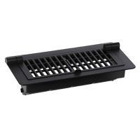 Grille de ventilation décorative en plastique noir pour porte d'armoire, dissipation de chaleur, couvercle de ventilation pour armoire à chaussures, armoire