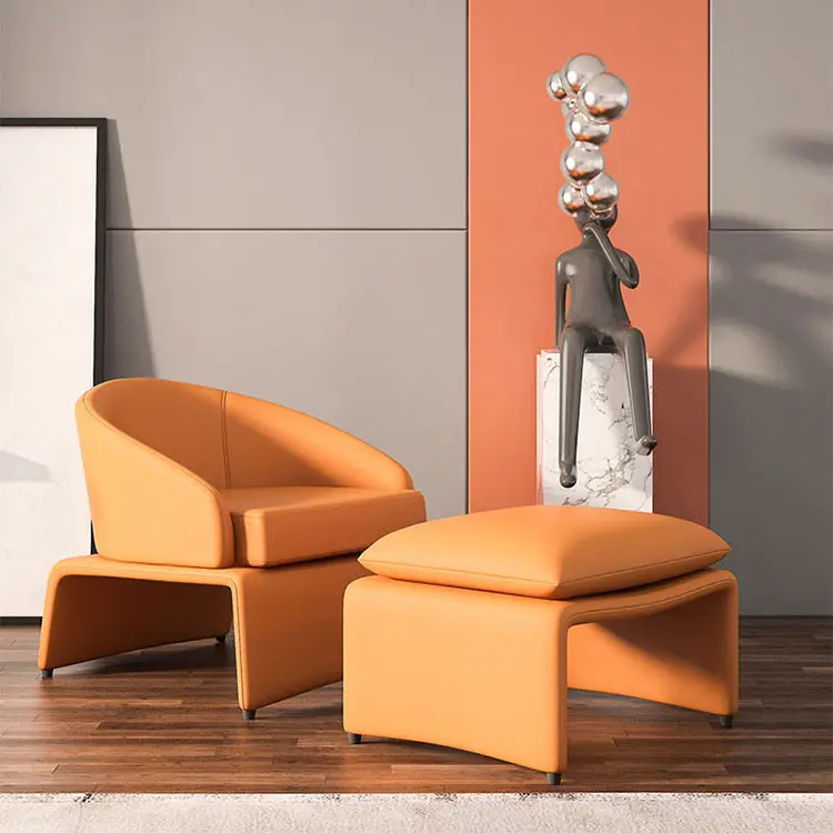 Toptan Modern İtalya tek oturma odası sandalye tasarımı merkezi Showroom boş sandalye sanat ticari mobilya tabure