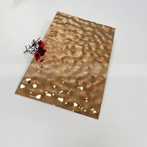 Plaque en acier inoxydable série 300 EX819, motif vague d'eau, pour projets de décoration intérieure de villas et hôtels de luxe, pliage et découpe - Product Image 1