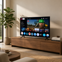 TV LED AMAZ 50 Inch Grosir UHD 60HZ 4K Layar Datar Smart Televisor untuk Penggunaan di Rumah