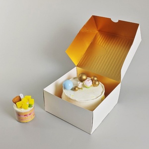 Custom Corrugated Paperboard <b>Box</b> <b>Wedding</b> Afternoon Tea Shipping Food Packaging with Custom Logo Cake Board - Product Image 1