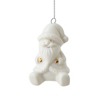 Mini pendentif maison en céramique pour sapin de Noël, motif Elk Hollow Snow, décoration de fêtes, écologique, non toxique, couleur personnalisable