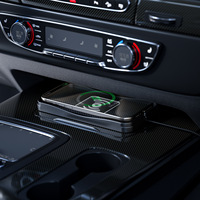 Chargeur sans fil antidérapant pour allume-cigare de voiture D3, charge rapide, transmetteur, ports USB/Type-C, en stock, expédition d'usine