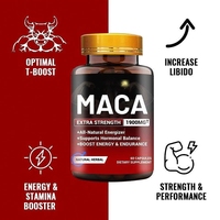 Capsules de Maca et d'Extrait de Poivre Noir en Gros – Puissant Tonifiant, Santé Immunitaire, Croissance Capillaire, Qualité Alimentaire Naturelle pour Hommes