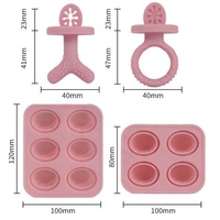 Nouvel Arrivage Moule à glace pour bébé en silicone, pour aliments complémentaires, mini-moules à bâtonnets, bac à glaçons avec bâtonnets