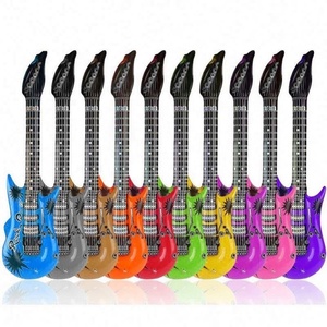 Juguetes Inflables de <span class=keywords><strong>Guitarra</strong></span> de PVC de Primera Calidad, Doble Tamaño 55cm 95cm, Regalo Promocional para Fiestas Infantiles, Instrumento Musical - Product Image 2