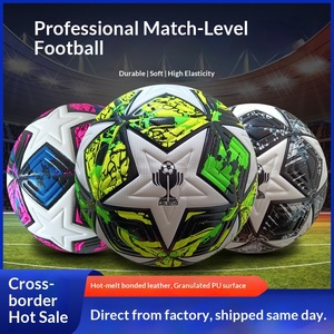 Pallone da <span class=keywords><strong>Calcio</strong></span> <span class=keywords><strong>Serie</strong></span> Star N.5 per Adulti, da Competizione, per Esterni, Resistente all'Usura, Rivestito in Pelle PU, Morbido e ad Alta Elasticità - Product Image 5