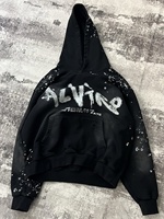 Vente chaude Personnalisé 3D Puff Printing Drop Shoulder Hoodies Heavy Boxy Hommes Pull Streetwear Hommes Pull Surdimensionné Hoodies