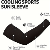 Manchons de bras en nylon anti-humidité respirants avec logo personnalisé pour le basket-ball, le cyclisme et les sports d'été avec protection UV UPF pour l'extérieur