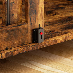 Đồ nội thất cho chó với cửa chuồng trượt và ngăn lưu trữ trang trí cũi gỗ tạo ra một ngôi nhà ấm cúng cho người bạn lông xù của bạn - Product Image 5