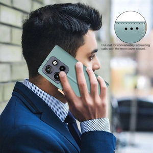 Funda completa de cuero PU con tapa con ranura para tarjeta, funda de teléfono con soporte para billetera para Motorola <span class=keywords><strong>Moto</strong></span> Edge 50 Neo 50Pro 50 Fusion - Product Image 2