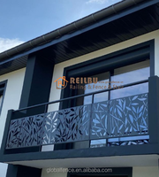 Reilbu Luxe Panneau en aluminium découpé au laser à installer avec des poteaux Balustrades et rampes d'escalier