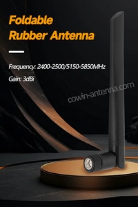 149mm Chiều dài băng tần kép <span class=keywords><strong>Wifi</strong></span> 2.4Ghz 5Ghz 5.8GHz 3dBi RP-SMA ăng ten nam cho bộ định tuyến <span class=keywords><strong>WIFI</strong></span> Card mạng không dây Bộ chuyển đổi <span class=keywords><strong>USB</strong></span> - Product Image 4