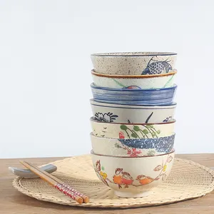 Yeni gelenler seramik sofra özel 4.5 inç pirinç kasesi porselen çorba kasesi japon seramik kase seti