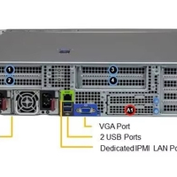 Serveur Rack 2U SUpermicro AS-2025HS-TNR, 24 emplacements DDR5, jusqu'à 6 To de mémoire ECC DDR5, serveur informatique d'entreprise pour la virtualisation