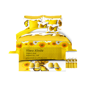 2025 Floral <strong>Bedding</strong> Collection 26 Pieces with <strong>Matching</strong> <strong>Curtains</strong> for Wedding <strong>and</strong> Hotel Use on Sale Online - Product Image 4