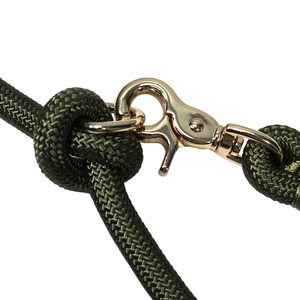 Braided Round Rope Double End Dog Leash Dual Swivel <b>Snap</b> <b>Hooks</b> Adjustable Knot Multi Use Custom Available - Product Image 4