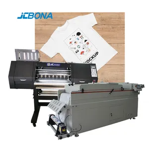 JC pet film yazıcı dtf kür makinesi dtg t shirt konfeksiyon dijital yazıcı ile 4 baskı kafası