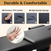 Cama de Masaje Plegable de 2 Secciones/Zonas y Camilla de Belleza Portátil Muebles Plegables para Salón Venta al por Mayor de Fábrica Personalizable