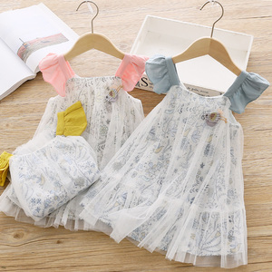 Vestido de Fiesta para Niña con Volantes y Flores, Hecho en China, Guangzhou, Ropa Infantil, de Tienda Mayorista en Línea - Product Image 2