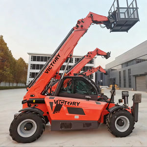 Mini manipulador telescópico de bajo precio, montacargas telescópico, pluma de pala frontal compacta, 7 metros, cargador telescópico, plataforma de 3 toneladas - Product Image 1