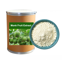 100% Zuivere Natuurlijke Zoetstof Luo Han Guo Extract Mogroside V 25% 50% Monniksvrucht Extract Poeder