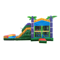 WINSUN US Warehouse Ready Ship PVC Fireproof Easy Setup Custom Size Inflatable Water Slide Bouncy House Castle Swimming Pool