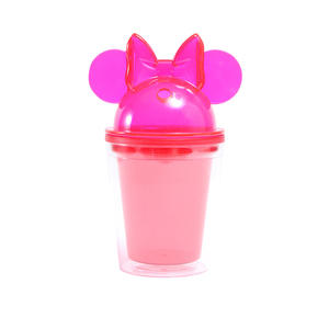Neues Design Doppelwandiger Sommer plastik Klarer Acryl Klar wasser becher 12 Unzen Bowknot Lid Tumbler Cup - Product Image 1