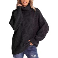 Meistverkaufter Damen-Rollkragenpullover mit Zopfmuster Old Money Klassische Heritage-Strickware