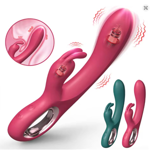 <span class=keywords><strong>2</strong></span>-in-1-Leck-<span class=keywords><strong>Dildo</strong></span> Vibrator G-Punkt Kaninchen-Vibrator Klitoris-Stimulator Vaginal-Massagegerät Sex-Spielzeug für Damen Weibliche Masturbation - Product Image 1