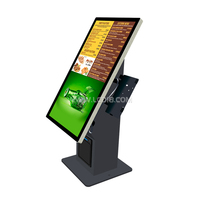 Kiosque de commande automatique sur pied de 21,5 pouces avec lecteur de code QR, écran tactile, terminal de libre-service, kiosque de commande de restauration rapide