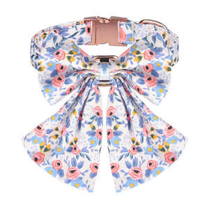 Bonito Collar de Flor para Perro, Collar Ajustable con Hebilla de Metal para Gato, Collar Dorado para Perro Pequeño y Grande - Product Image 4