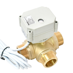 วาล์วบอลไฟฟ้าทองเหลืองขนาด 1 นิ้ว DN25 แบบ T เกลียวภายนอก ระบบควบคุมน้ำและอากาศ ระบบทำความร้อน ใช้การป้องกันระดับ IP67 - Product Image 4