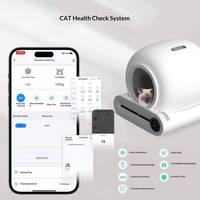Toilette pour chat automatique de grande taille 65L avec contrôle WIFI par application, élimination automatique des odeurs, bac à litière intelligent autonettoyant