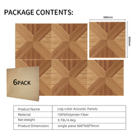 Panneaux muraux acoustiques en liège imitation bois pour tableau d'affichage en PET, vente en gros, pour cinéma maison, studio, salle de conférence, chambre à coucher