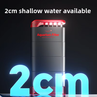 Filtre pour aquarium de tortues à faible niveau d'eau 3 en 1, pompe à aspiration par le bas, filtration ultra puissante, faible bruit, conception anti-fuite, boîte en carton de luxe