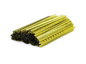 Herramienta de papel de estaño de aluminio, juego de 100 unids/lote de Color <span class=keywords><strong>dorado</strong></span> de astilla en bruto único, herramienta de cerrajería, selección de bloqueo - Product Image 4