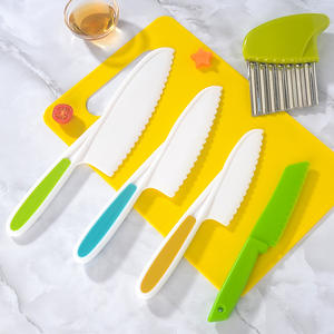 Ensemble <span class=keywords><strong>de</strong></span> 17 couteaux <span class=keywords><strong>de</strong></span> cuisine pour tout-petits, outils <span class=keywords><strong>de</strong></span> cuisine sécuritaires pour enfants, lame en plastique, planche à découper, coupe-fruits, Cuchillos Ninos Supplier - Product Image 3