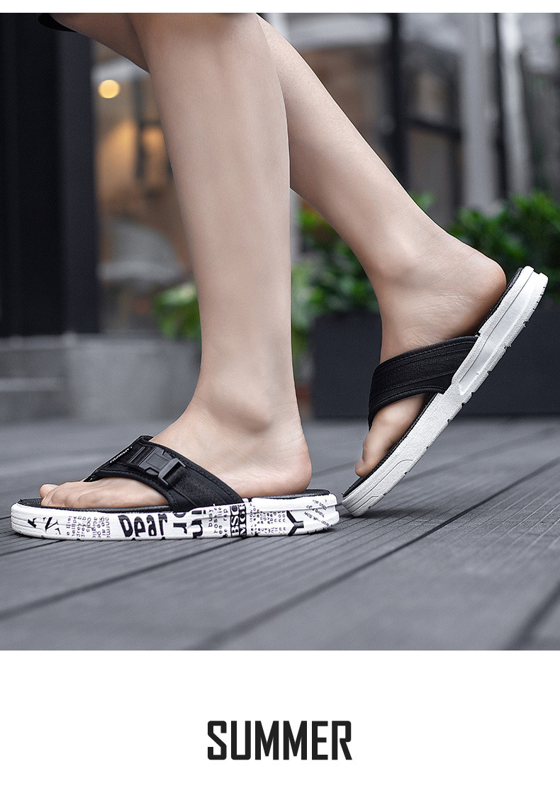 Summer Casual Thong Slippers Outdoor Beach Flipflops EVA PE Flip-flopSs Slippers For Mens